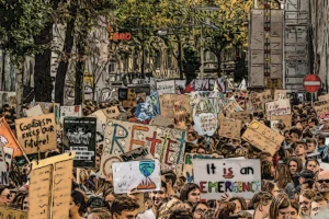 Demonstration für mehr Klimaschutz