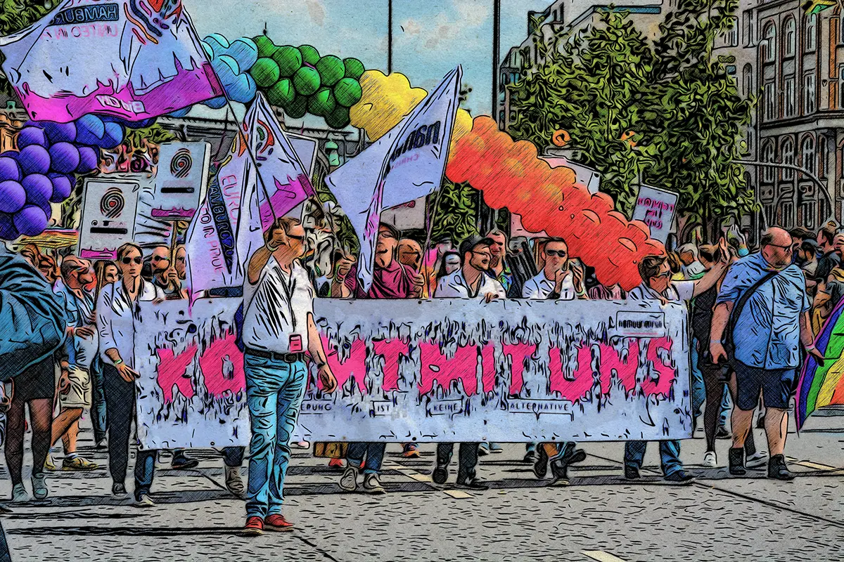 Parade zum CSD