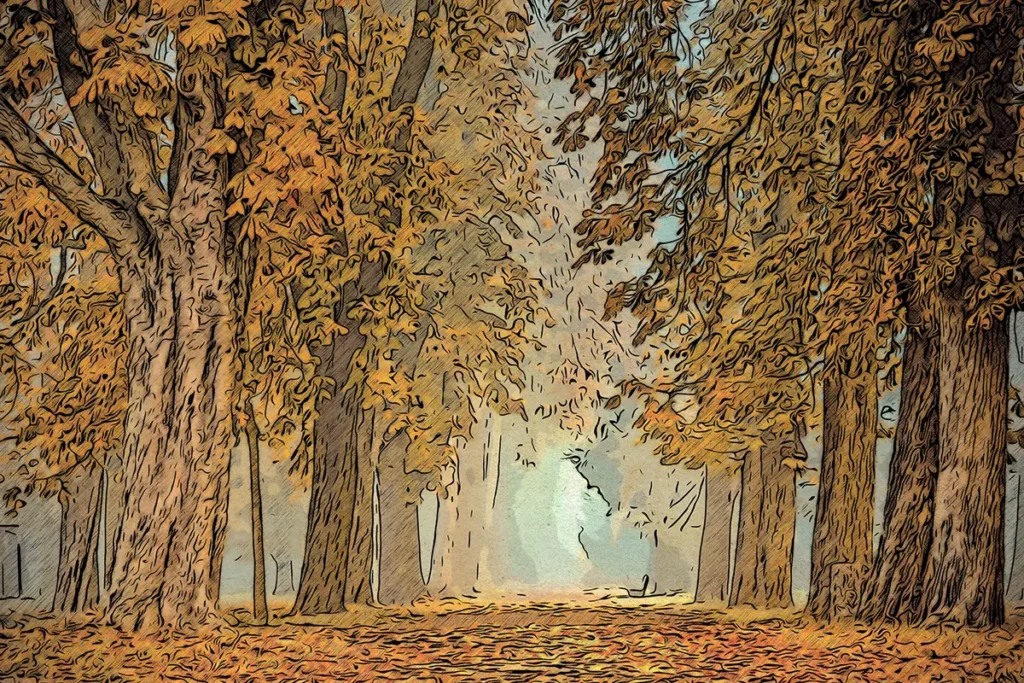 Herbstliche Bäume